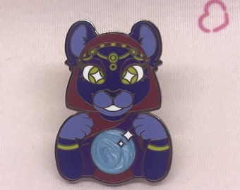 Psychic cat ACNH enamel pin
