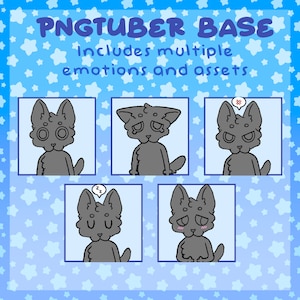 Silly furry PNGtuber base - great for streaming, chatting and more!