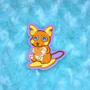 Silly goofy psychic pika poke sticker alolan raichu inspired