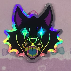 CMYK WOLF sticker