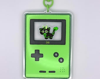 Custom game console Furry Shaker Keychain 3.5 inch