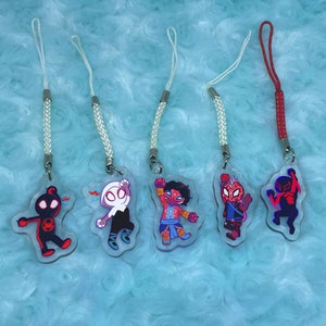 Spider friends phone charms