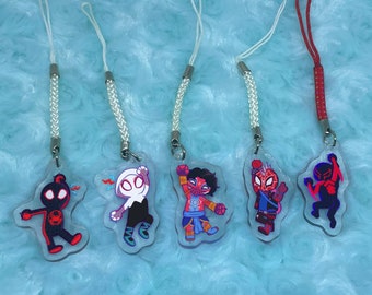 Spider friends phone charms