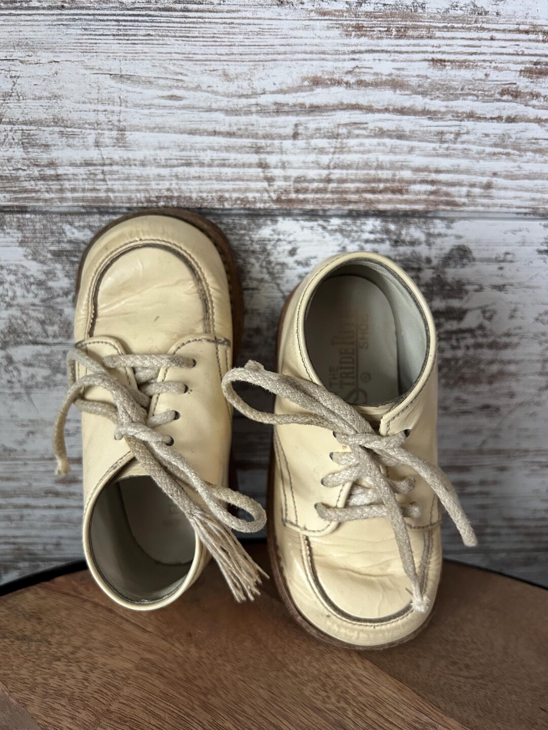 Vintage the Stride Rite Baby Shoes White Leather - Etsy