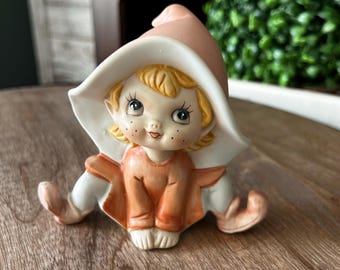 Homco tumbling pixie Elf figurine Vintage (single)