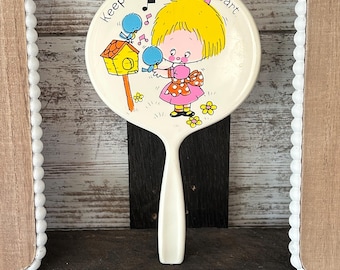 Vintage 60s Tinkerbell Tom Fields Girl's Vanity Mirror