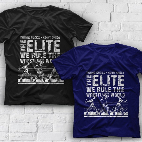 Kenny Omega Young Bucks The Elite NJPW ROH T-Shirt Size S-2XL Present For Men Gift Tees Top Clothing Father Day