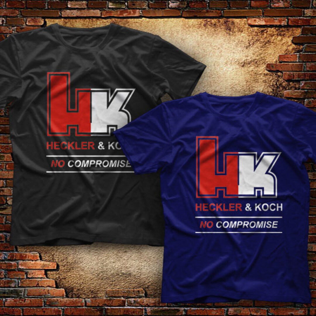 HK Heckler & Koch Gun HK45 Ruger Pistols Black T-shirt Size S-2XL Fans ...