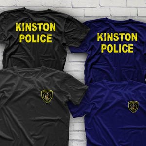 Kinston Police Logo United States US Club Community T-shirt Size S-2XL Birthday Present For Men Gift Father Day Unisex Clothing Summer