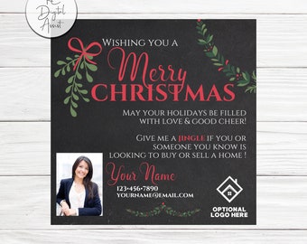 Realtor Pop By Tag Christmas Pop By Tag Christmas Pop By Etsy
