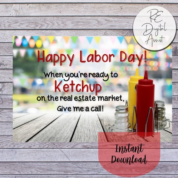 Labor Day Real Estate Marketing 4x6 Postcard Summer Realtor Etsy