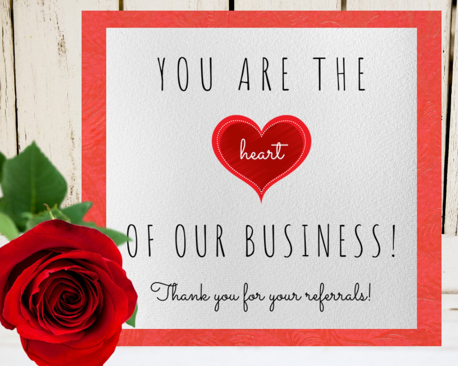 PRINTABLE Business Referral Thank You Tag Download Client Etsy