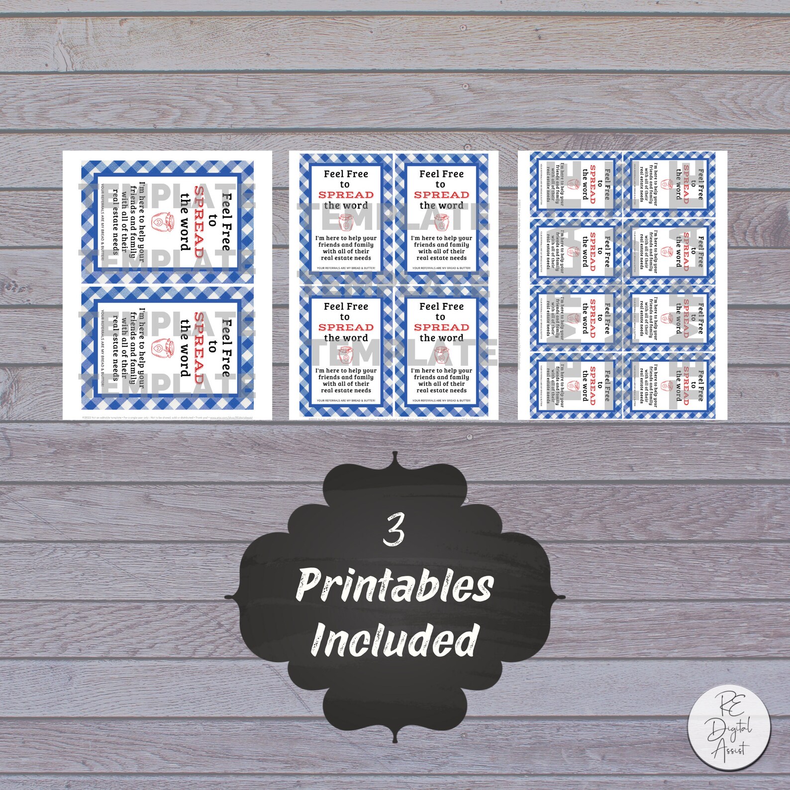 PRINTABLE Jam Spread Real Estate Pop by Gift Tags Neighbor Etsy