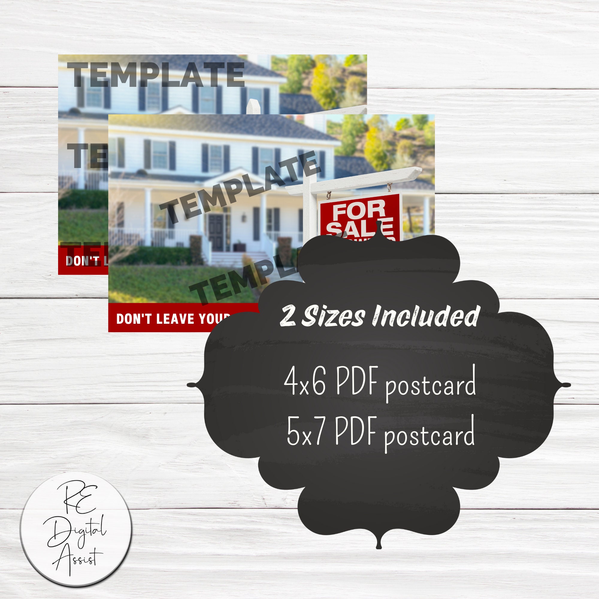 FSBO Investment Luck Real Estate Farm Marketing Postcard Etsy