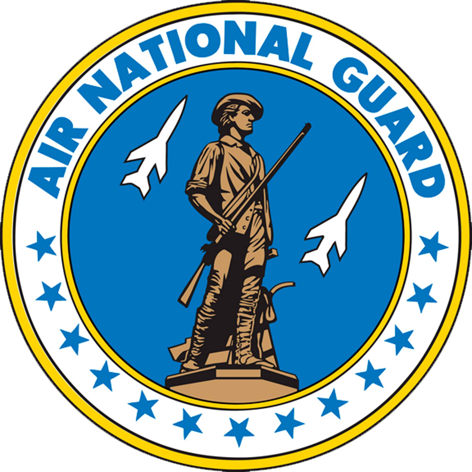 US Air National Guard 8 Emblem Quilt Block on Cotton Etsy