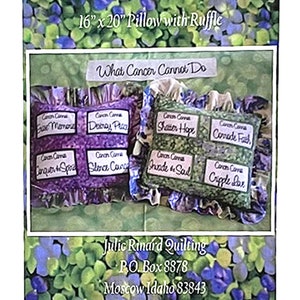 Cancer Pillow Pattern, Panel and Fabric Kit