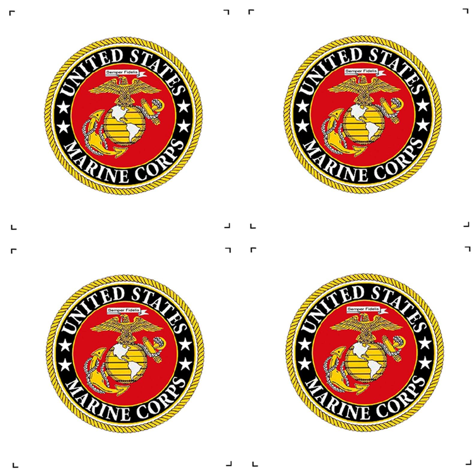 US Marine Corps 4 Emblems Pack of 4 | Etsy