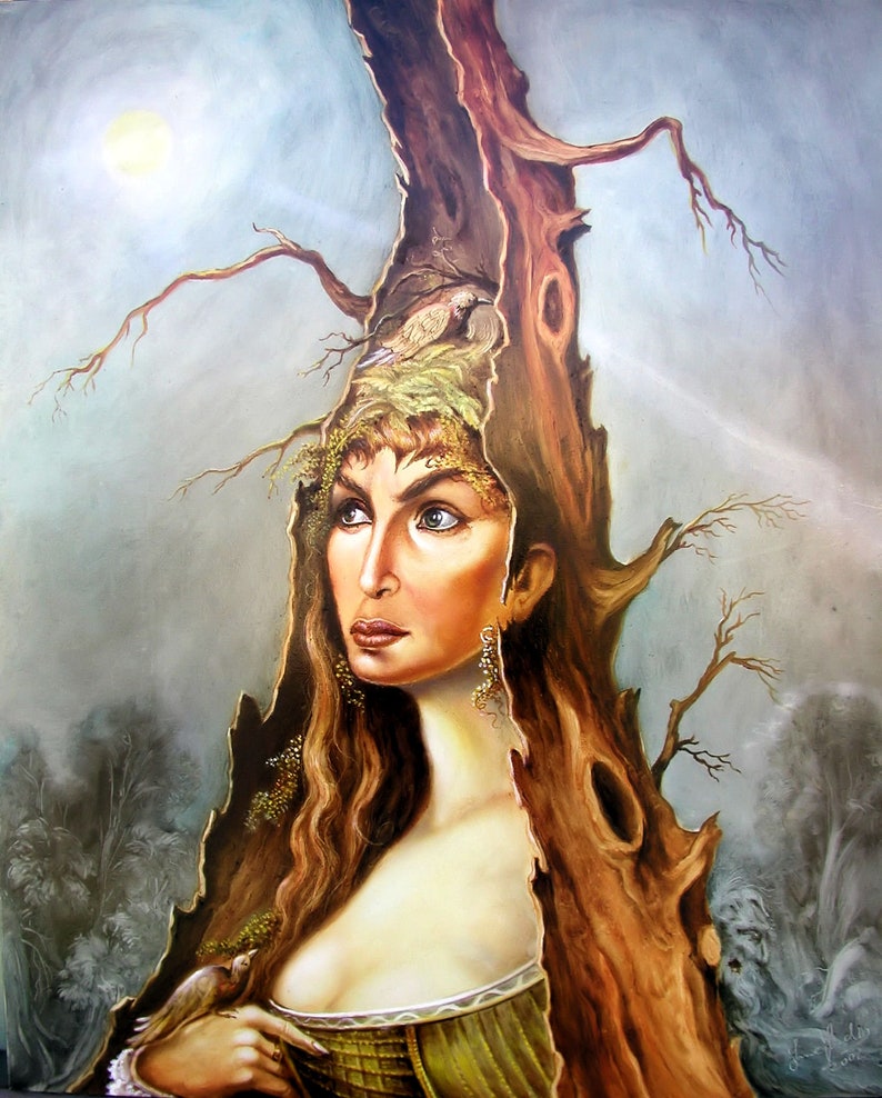 Queen of the Forest  By Imre Zsido  Fantasy Nature Canvas  image 1
