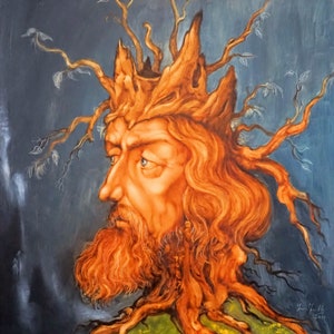 Doomed King - By Imre Zsido (Fantasy Art Canvas Print) - Fantasy Drawing | Original Art | Surreal Art | Wall Art | Canvas Painting