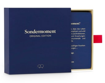 Card game for adults 80+ questions from Sondermoment | Special Christmas gift | anniversary | Gift girlfriend | Mindfulness