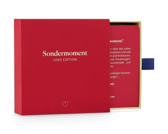 Sondermoment Love Edition Spiel für Paare | Paar Geschenk | Valentinstagsgeschenk | Jahrestag Geschenk | Deeptalk für Paare