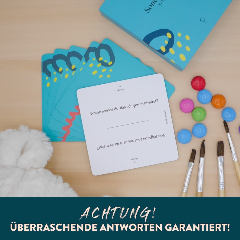 Sondermoment Kids Edition Kartenspiel Schulanfang Achtsamkeit Kinder Einschulung Geschenk Fragekarten für achtsame Kinder & Eltern Bild 6