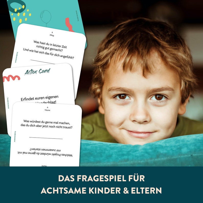 Sondermoment Kids Edition Kartenspiel Schulanfang Achtsamkeit Kinder Einschulung Geschenk Fragekarten für achtsame Kinder & Eltern Bild 4