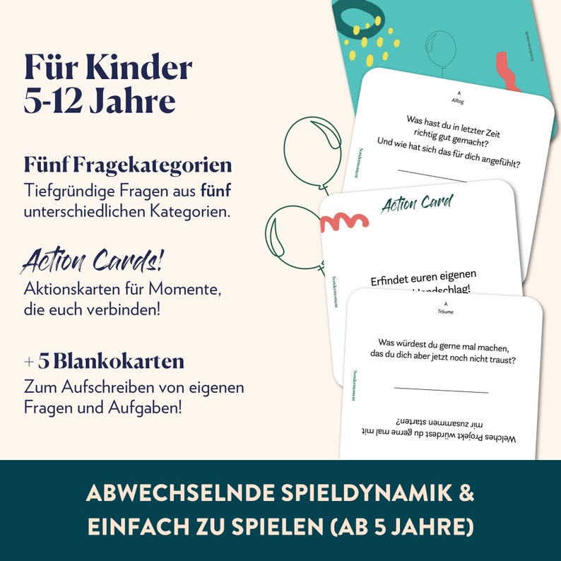 Sondermoment Kids Edition Kartenspiel Schulanfang Achtsamkeit Kinder Einschulung Geschenk Fragekarten für achtsame Kinder & Eltern Bild 5