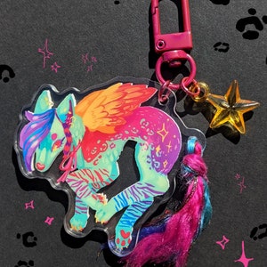 Sparkledog Acrylic Keychain