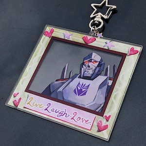 Megatron Photo Frame 3.5&quot; Acrylic Keychain