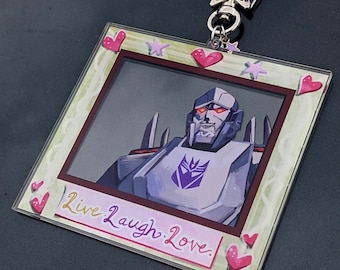 Megatron Photo Frame 3.5" Acrylic Keychain