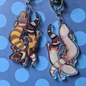 Baby Leopard Geckos Acrylic Keychain