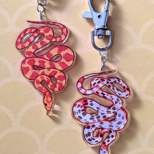 Snake Keychain - Etsy