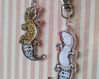 Leopard Gecko 2&quot; Acrylic Keychain