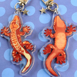 Crested Gecko Acrylic Keychain