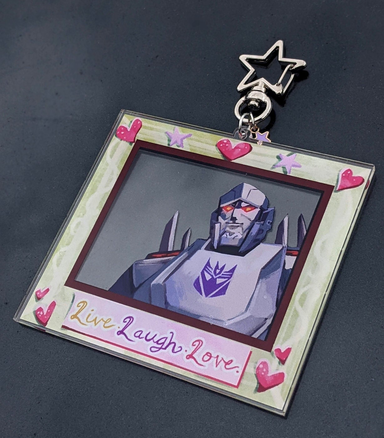 Megatron Photo Frame 3.5" Acrylic Keychain