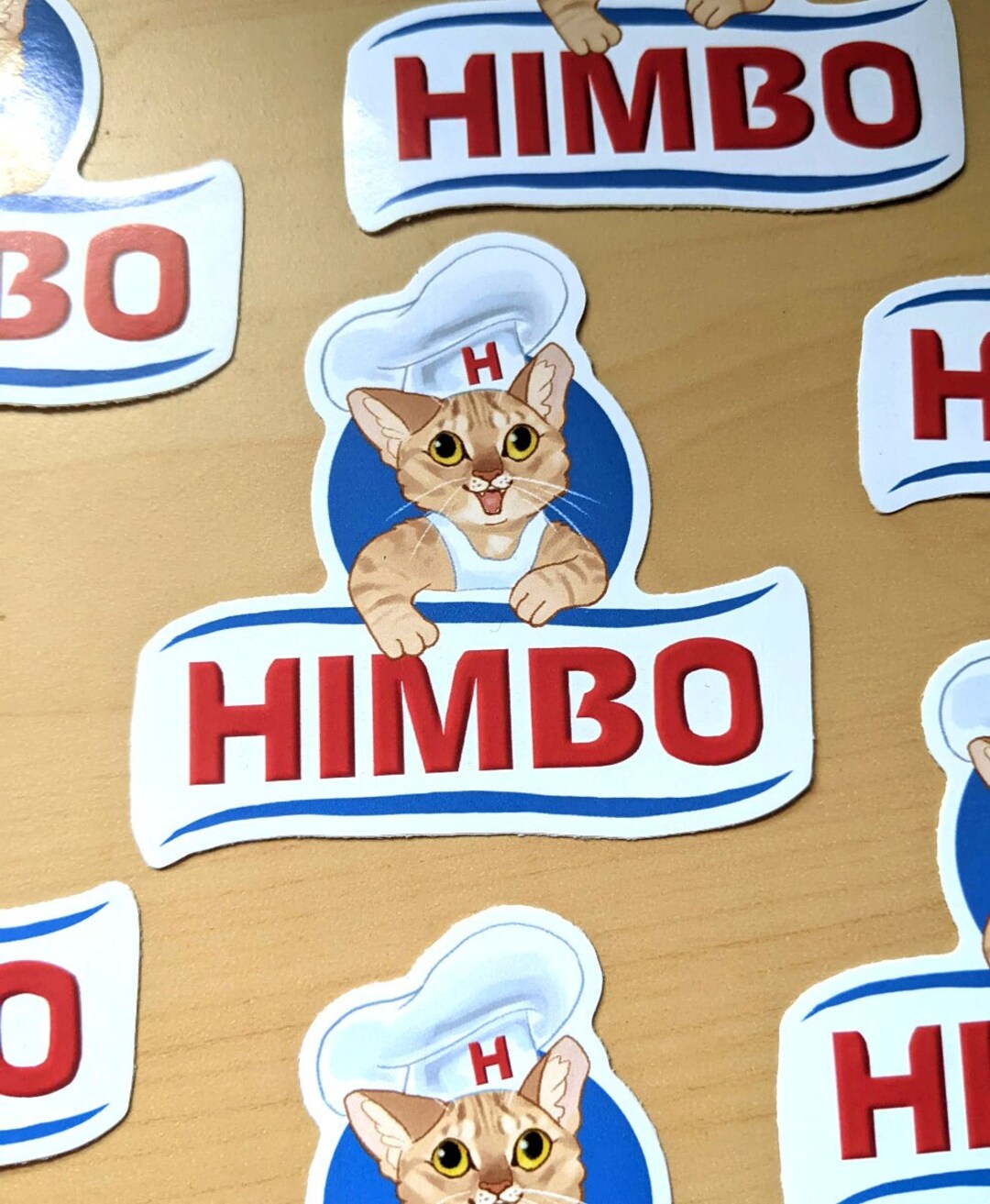 HIMBO Orange Cat 3 Vinyl Sticker Etsy