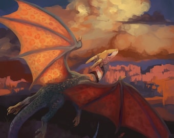 Desert Dragon 11 x 14 » Impression