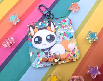 YIPPEE ! Porte-clés confettis en fourrure - 7 CM - Créature TBH