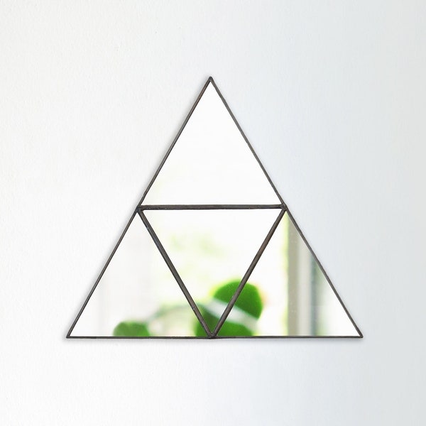 Triforce Zelda, Triangle Geometric Mirror, Wall Hanging Mirror, Trendy Wall Decor, Triangle Shaped Wall Art, Boho Minimalist, Pyramid