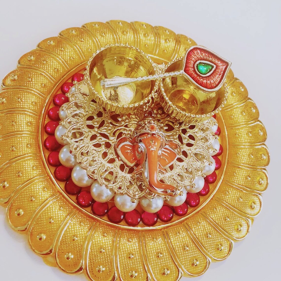 Puja Platter for Tilak Rakhi Puja Diwali Bhai Dooj Etsy