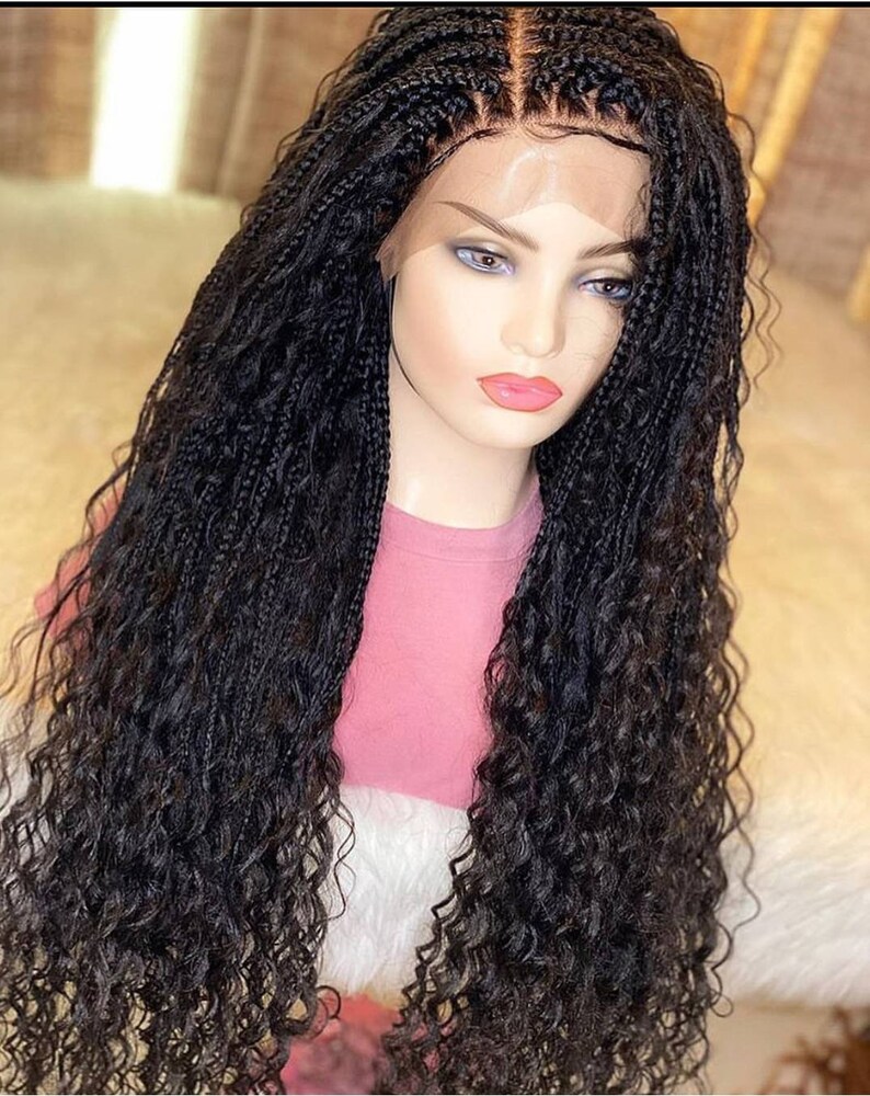 Braided wig Nigerian Woman Braided wigs for Black woman Etsy
