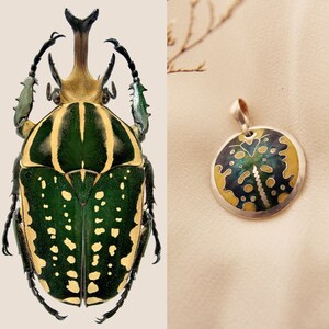 Handmade Green Enamel Cloisonne Pendant, Fine Silver, Necklace, Gift, Green and yellow pendant, Enamel jewelry. 画像 3