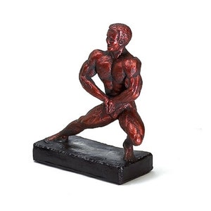 Bodybuilder Male Lunge with Optional Base + Custom Personalized Engraving, Bodybuilder, Bodybuilding Lunge, Bodybuilding Award, Made in USA
