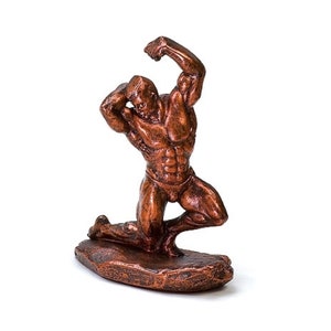 Bodybuilder Flex with Optional Base + Custom Personalized Engraving, Custom Engraving, Bodybuilder Flex, Bodybuilder Award, Made in USA