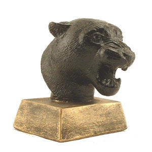 Panther Bust w Optional Custom Engraving and Base, Panther Bust, Cougar Bust, Jaguar Bust, Engraved Statue, Panther, Jaguar, Cougar, US Made