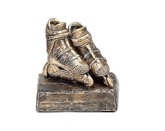 Rollerblades with Optional Base + Personalized Custom Engraving, Rollerblades Statue, Roller skates, Rollerskating, Rollerskates, USA Made