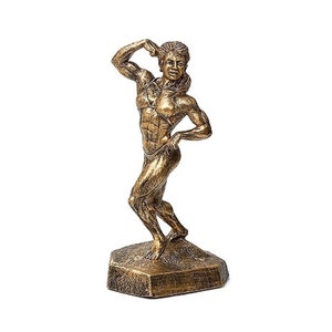 Female Bodybuilder Single Biceps with Optional Base + Custom Personalized Engraving, Custom Engraving, Female Bodybuilder Award, Made in USA