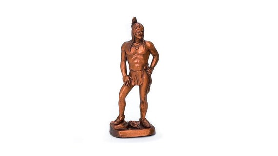 American Indian Statue w Optional Custom Engraving and Base, American Indian Statue, American Indian Decor, Native American Statue, US MAde