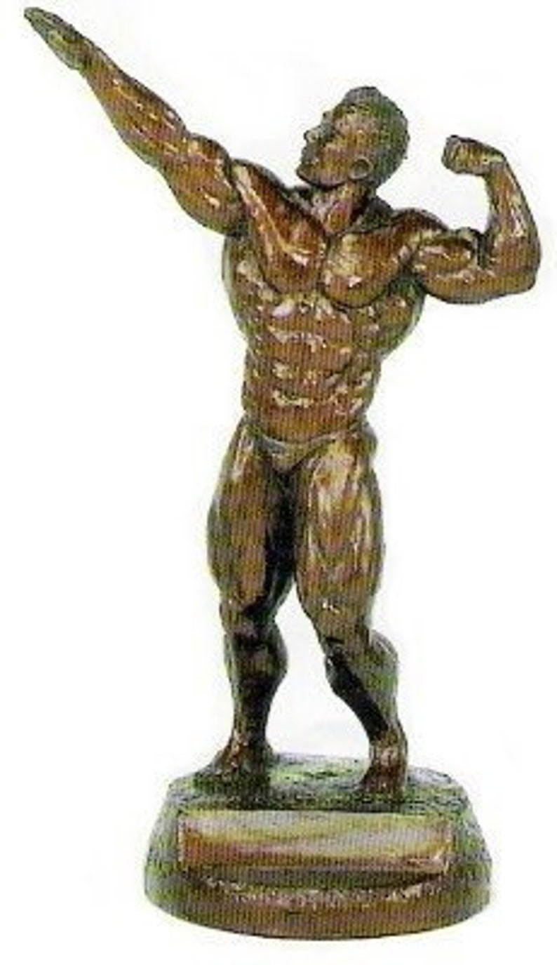 Bodybuilder Male Archer W Optional Base + Custom Personalized Engraving ...